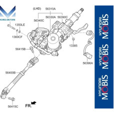mobis column assy-steering kia k5 optima 2015-18